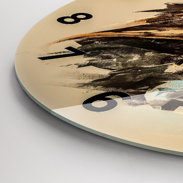 Reloj redondo pared Búho, signo de sabiduría