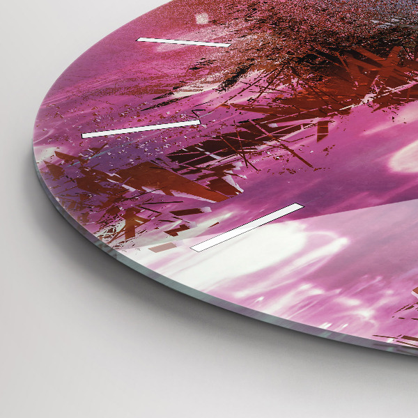 Reloj de pared redondo Ciberespacio