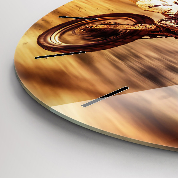 Reloj de cristal redondo Enduro motocross