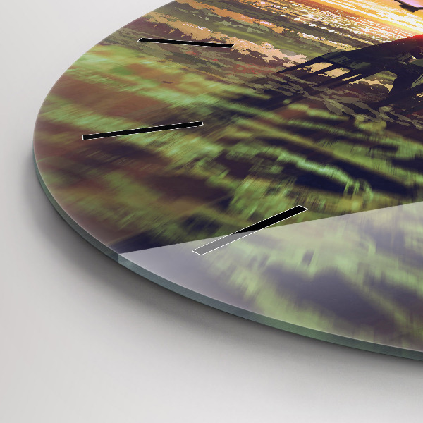 Reloj redondo pared Concierto en la playa