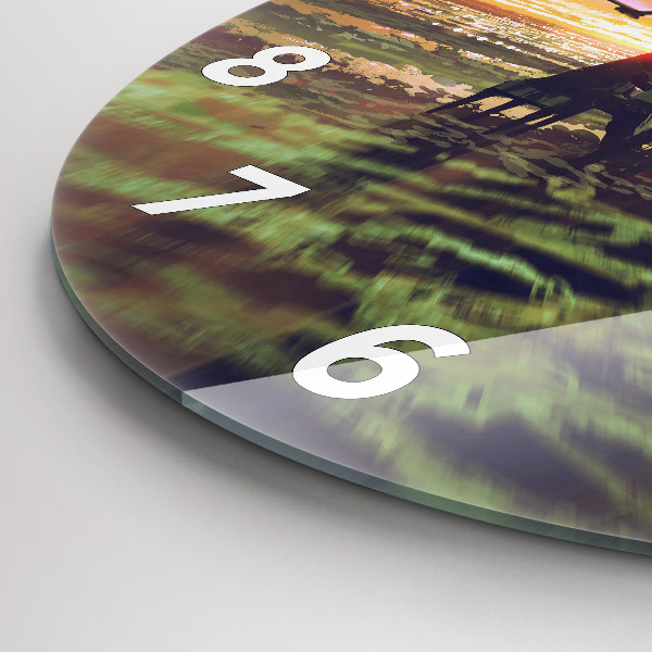 Reloj redondo pared Concierto en la playa