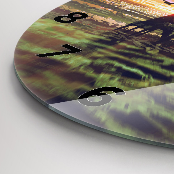 Reloj redondo pared Concierto en la playa