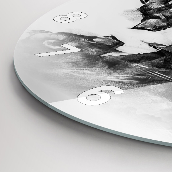 Reloj redondo pared Dibujo oso