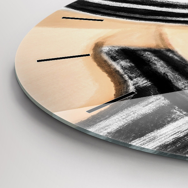 Reloj redondo pared Mujer en blanco y negro