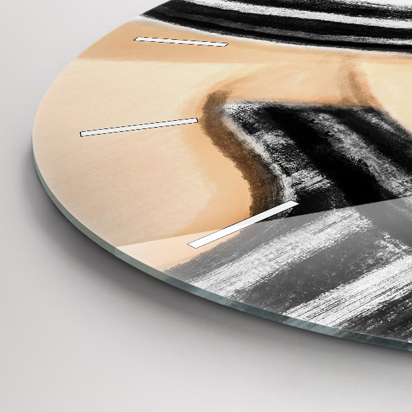 Reloj redondo pared Mujer en blanco y negro