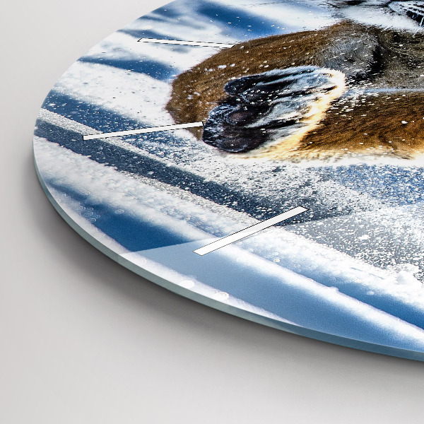 Reloj de cristal redondo Paso adelante audaz