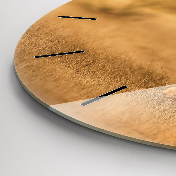 Reloj de cristal redondo Tigre de caza