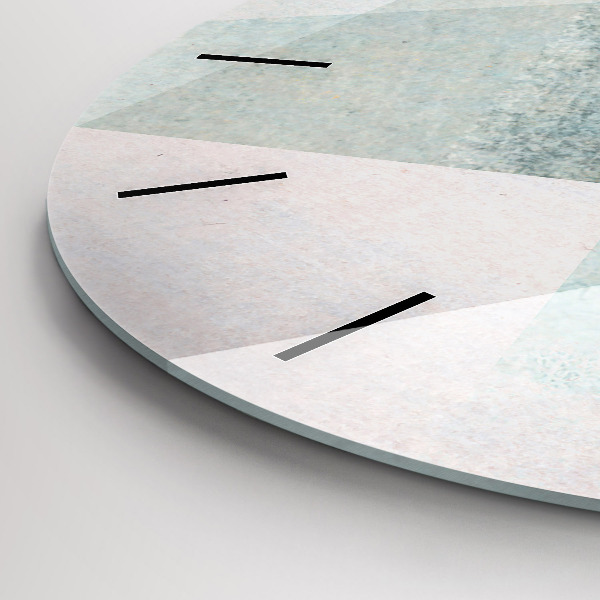 Reloj de pared redondo Triángulos Textura Abstracta