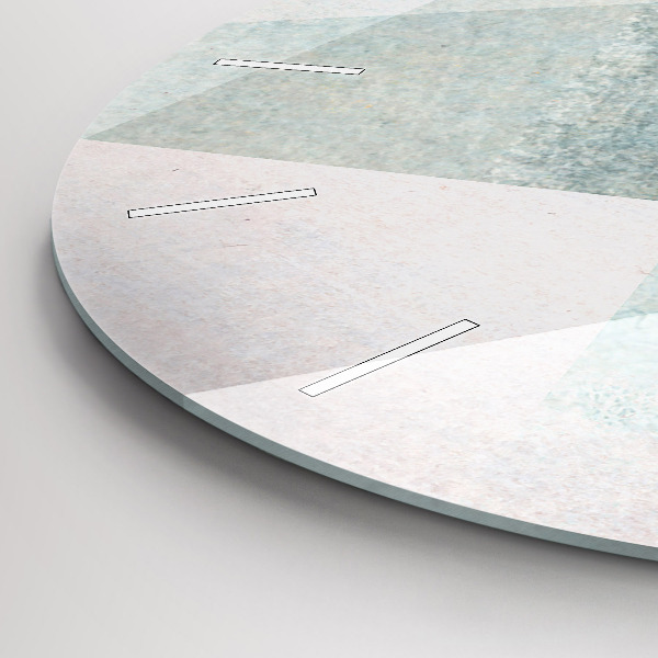 Reloj de pared redondo Triángulos Textura Abstracta