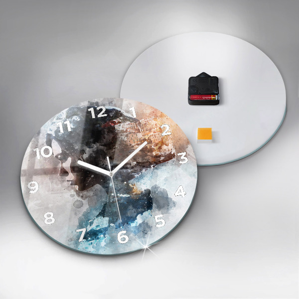 Reloj redondo pared El pasado en la nuca