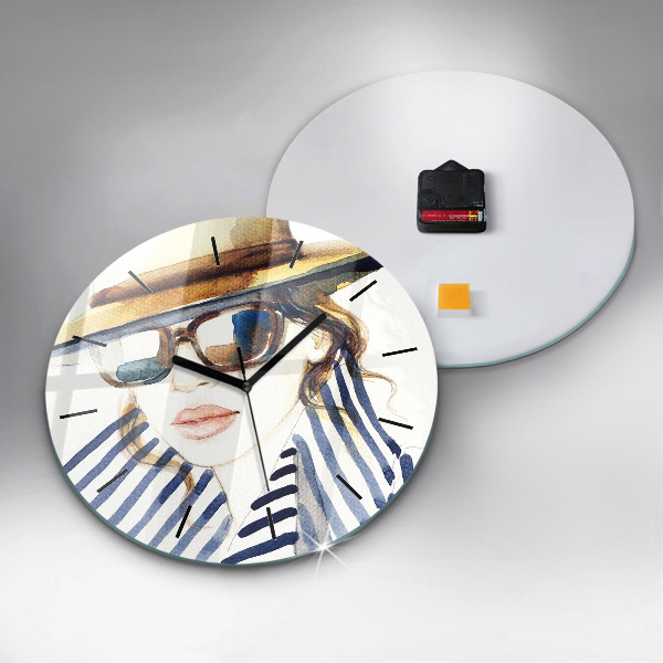 Reloj redondo pared Moda de los últimos días de vacaciones