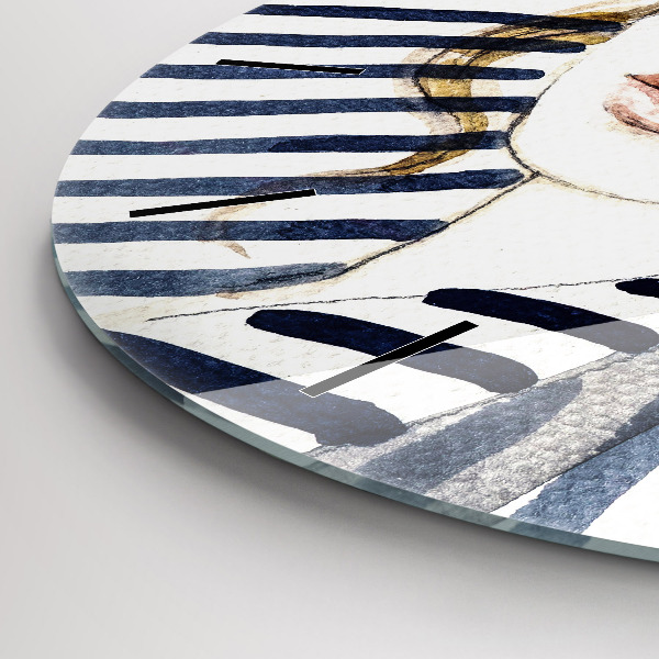 Reloj redondo pared Moda de los últimos días de vacaciones