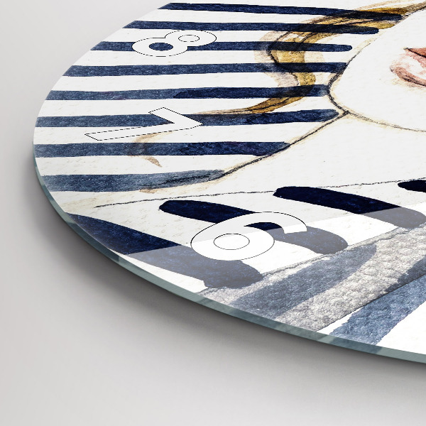 Reloj redondo pared Moda de los últimos días de vacaciones