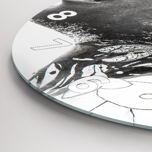 Reloj de pared redondo Rostro de mujer abstracto