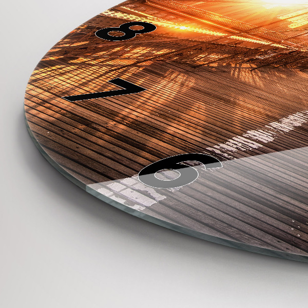 Reloj redondo pared Puente de Brooklyn NYC