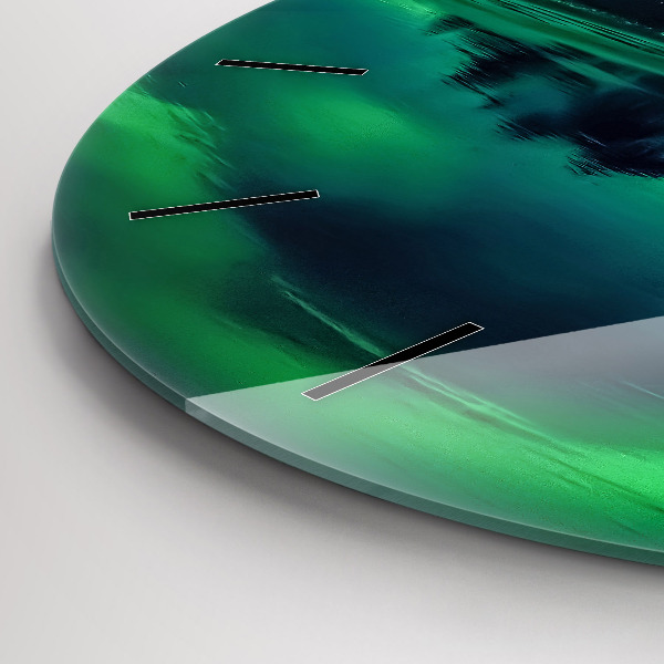 Reloj de pared redondo Aurora boreal