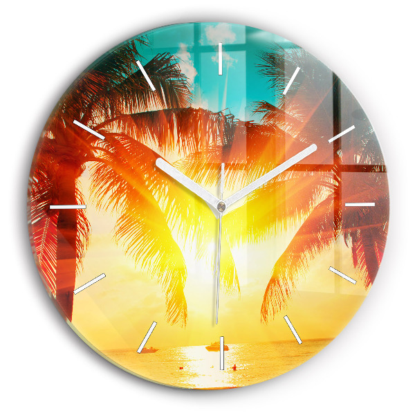 Reloj redondo pared Vacaciones Descanso Verano