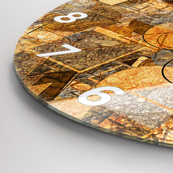Reloj de cristal redondo Formas geométricas