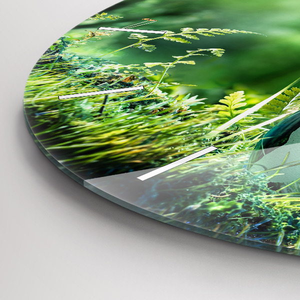 Reloj de cristal redondo Globo terráqueo