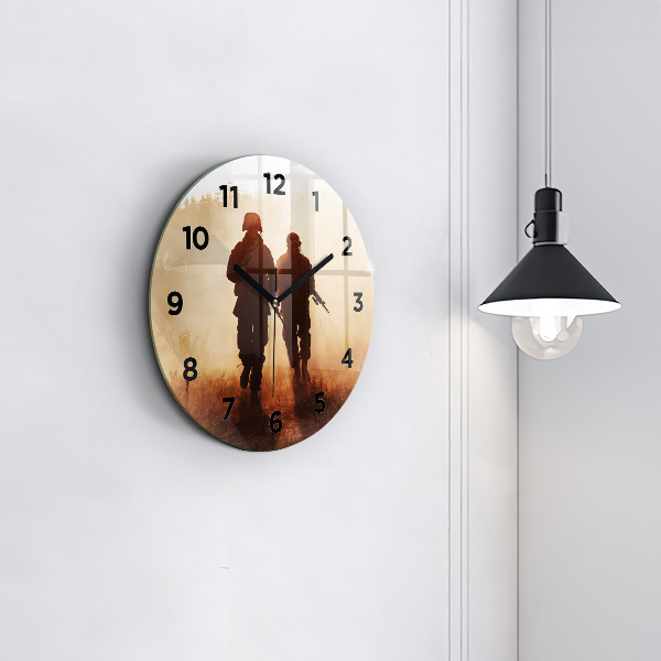 Reloj de pared redondo Marines de Estados Unidos