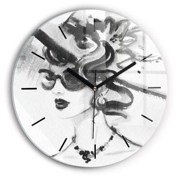 Reloj de pared redondo Mujer a la moda