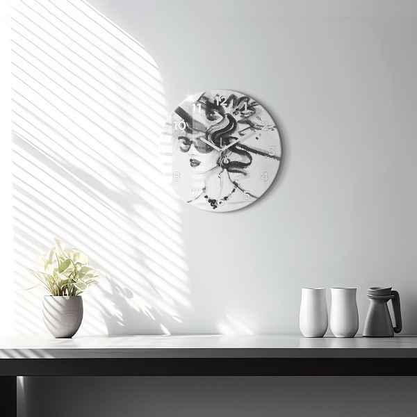 Reloj de pared redondo Mujer a la moda