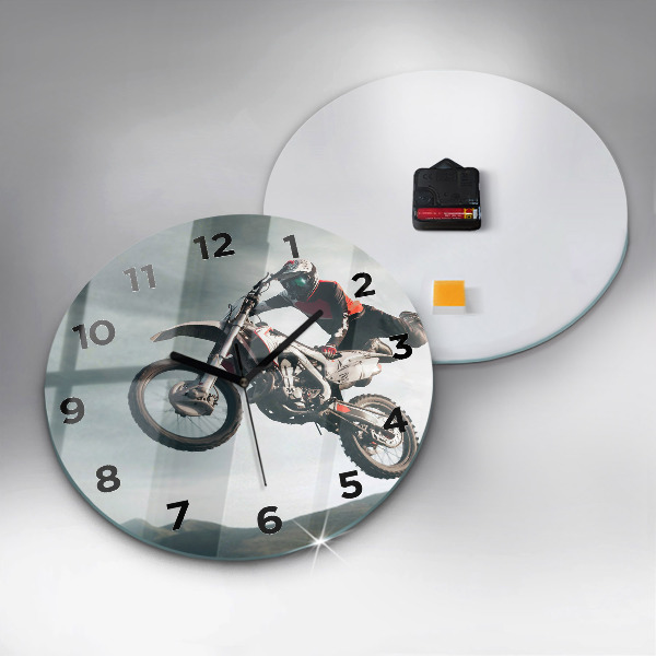 Reloj de cristal redondo Moto estilo adrenalina