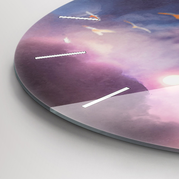 Reloj de pared redondo Niño con alas