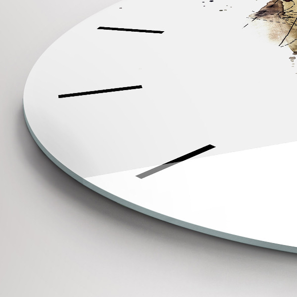 Reloj de pared redondo Vista abstracta