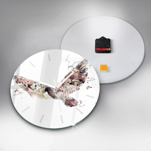 Reloj de pared redondo Vista abstracta