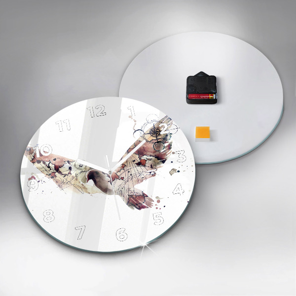 Reloj de pared redondo Vista abstracta