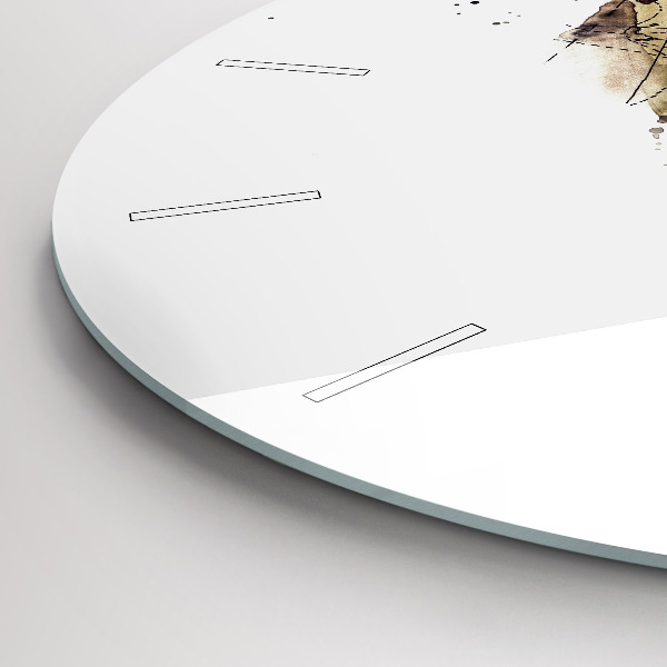 Reloj de pared redondo Vista abstracta