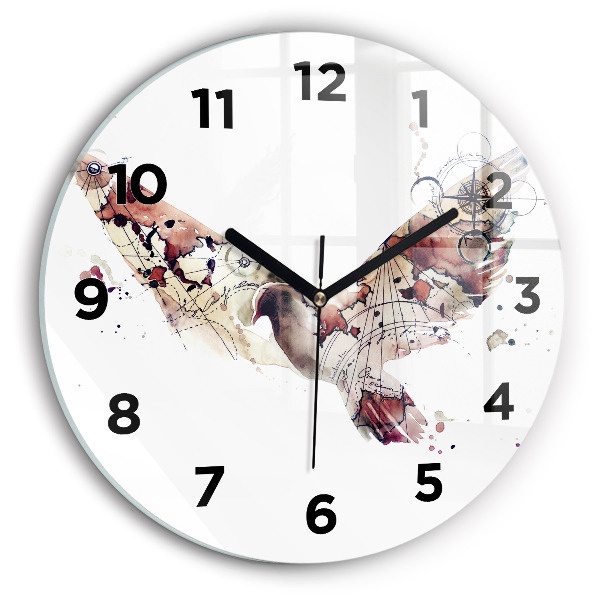 Reloj de pared redondo Vista abstracta