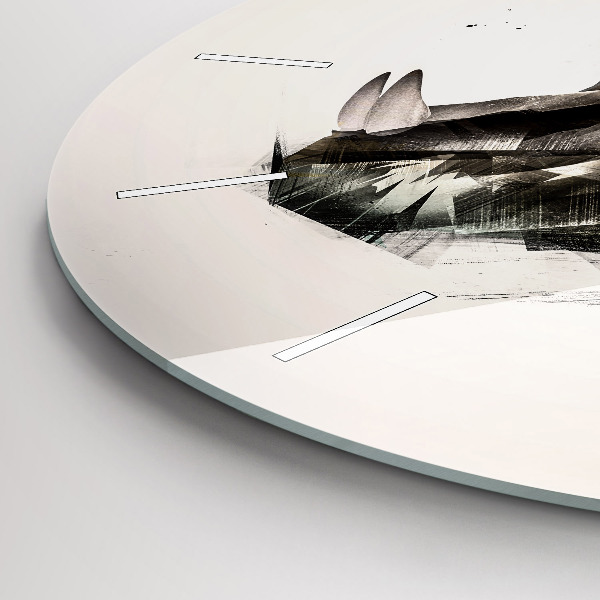 Reloj redondo pared Retrato pintado de un tigre