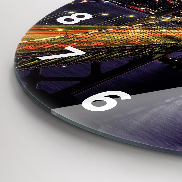 Reloj redondo pared Puesta de sol en USA