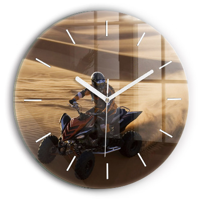 Reloj de pared redondo Quad en el desierto