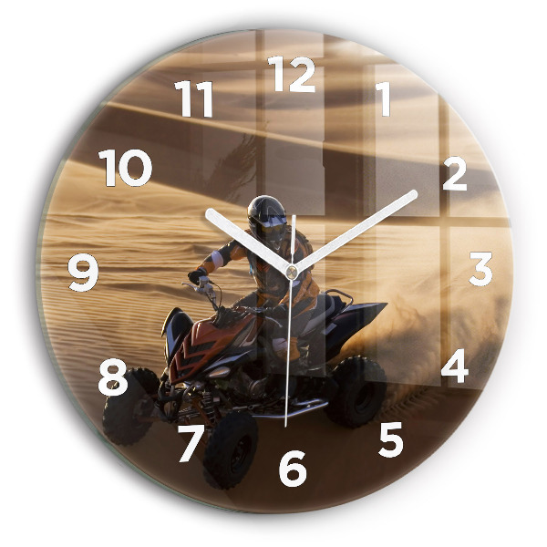 Reloj de pared redondo Quad en el desierto