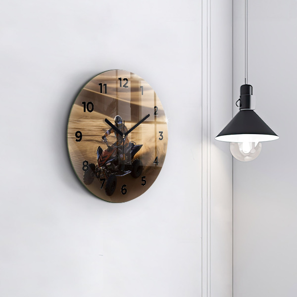 Reloj de pared redondo Quad en el desierto