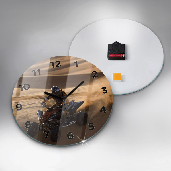 Reloj de pared redondo Quad en el desierto
