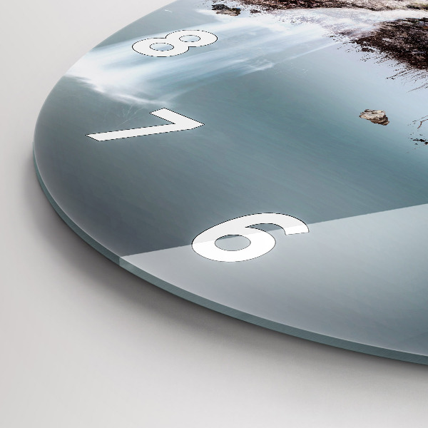 Reloj redondo pared Cascada isla voladora