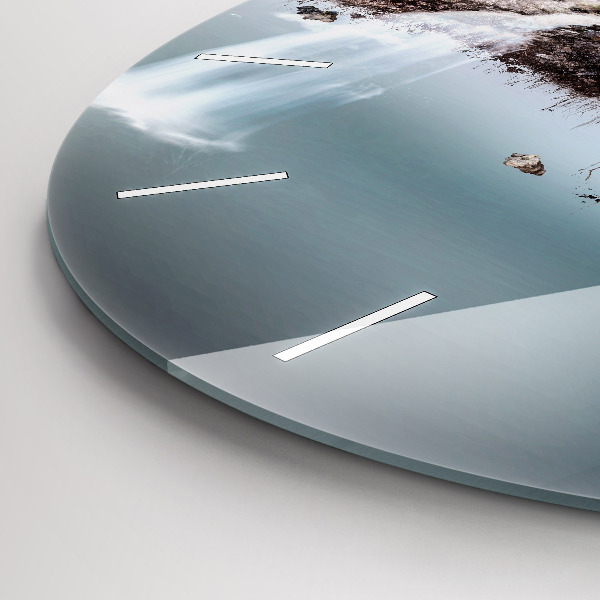 Reloj redondo pared Cascada isla voladora