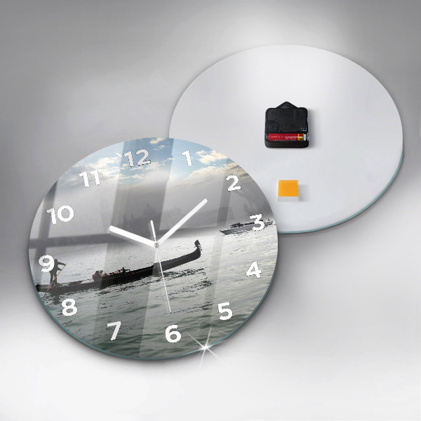 Reloj de pared redondo Góndola de Venecia