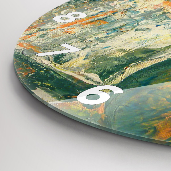 Reloj de pared redondo Postura del elefante pintado