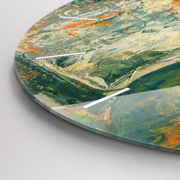 Reloj de pared redondo Postura del elefante pintado