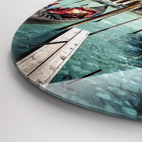 Reloj redondo pared Góndolas Venecia Italia