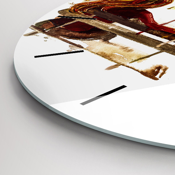 Reloj redondo pared Paisaje otoñal