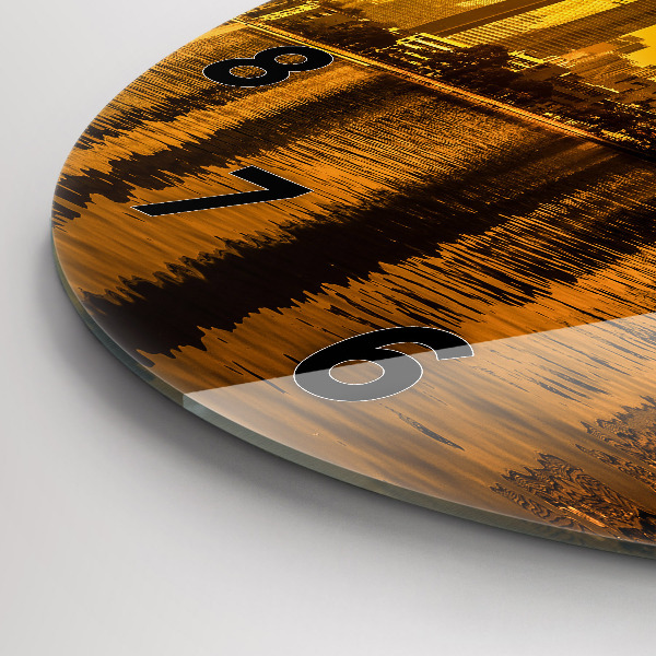 Reloj redondo pared Río Zhujiang China