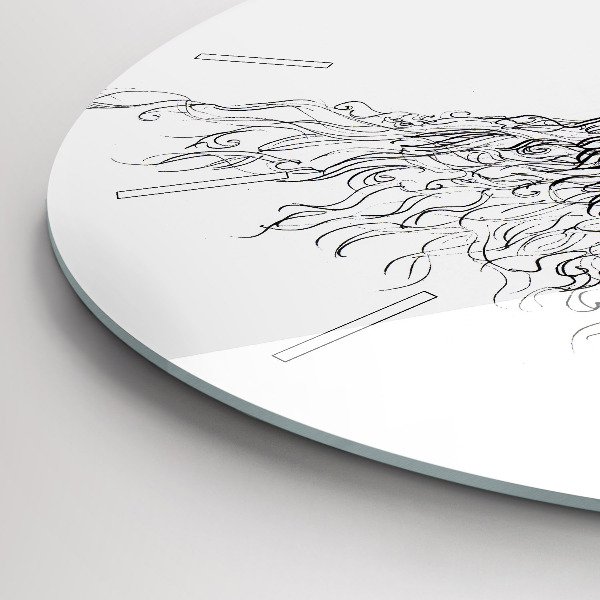 Reloj redondo pared Dibujo de un ojo humano