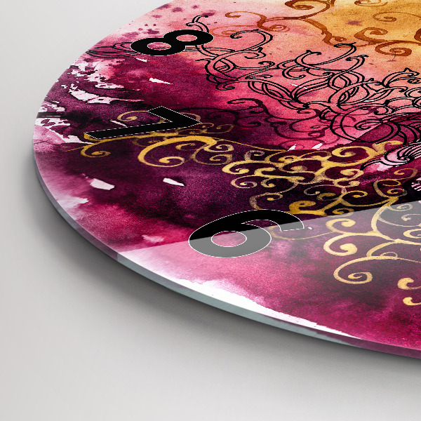 Reloj de pared redondo Acuarela de una pareja enamorada