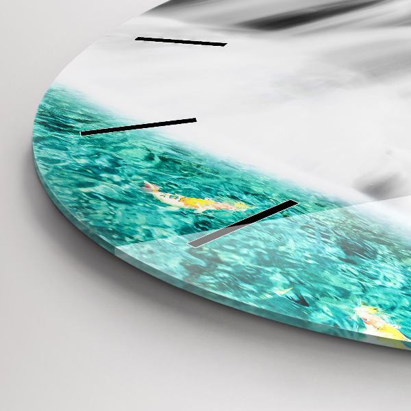 Reloj de cristal redondo Cascada en Tailandia